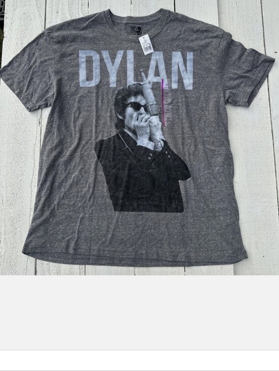 Revolution 45 Other - NWT Unisex Bob Dylan Graphic Tee - Heather Gray Band T-Shirt